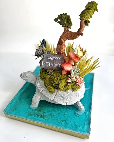 Turtle art - Cake by Dsweetcakery