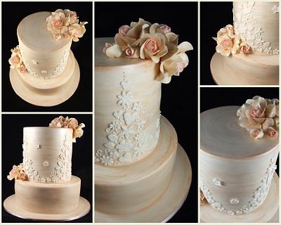 Bronze Wedding Cake - Cake by Lisa-Jane Fudge
