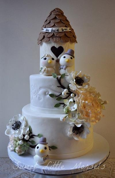 We Said Yes! Engagement Cake - Cake by Stephanie