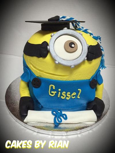 Minion Graduation Cake - Cake by Cakes By Rian