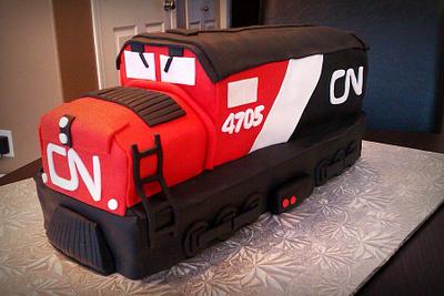 CN Rail Cake - Cake by The Cakery 