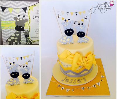 Baby shower xx - Cake by Rachel.... Pretty little cakes x