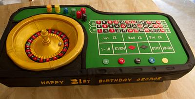 Roulette 21st Birthday Cake - Cake by Koulas Cake Creations