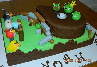 Angry Birds cake - Cake by Maureen