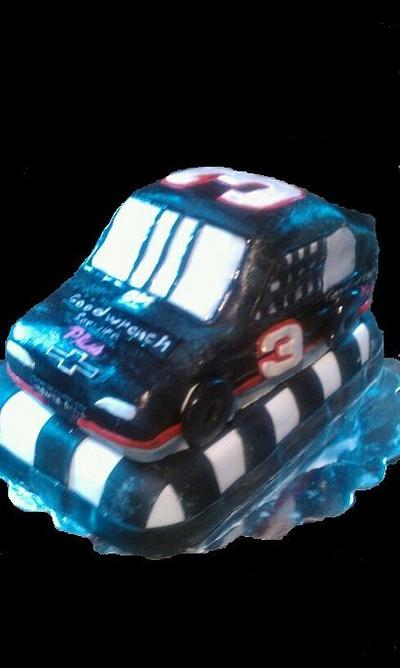 Dale Earnhardt race car - Cake by Forgoodnesscakes