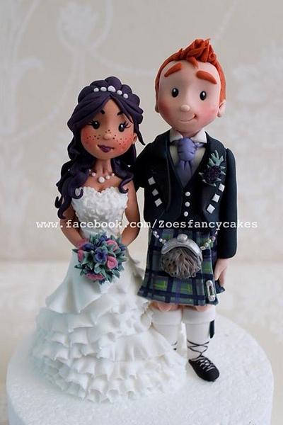 bride and groom topper - Cake by Zoe's Fancy Cakes