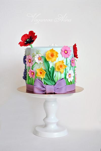 cake with wildflowers - Cake by Alina Vaganova
