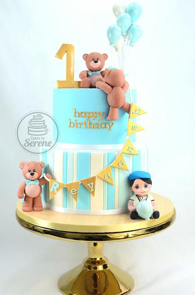 Reyaash 1st Birthday - Cake by Cakes By Serene