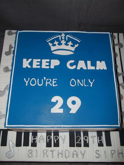Keep Calm youre only 29 - Cake by Willene Clair Venter