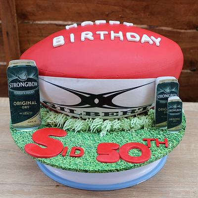 Rugby ball - Cake by Zcakes UK LTD