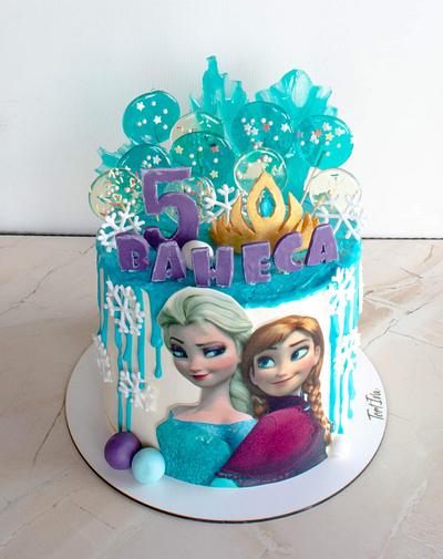 Elsa and Anna - Cake by TortIva