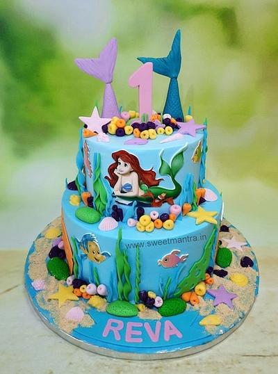 Mermaid theme cake with Ariel - Cake by Sweet Mantra Homemade Customized Cakes Pune