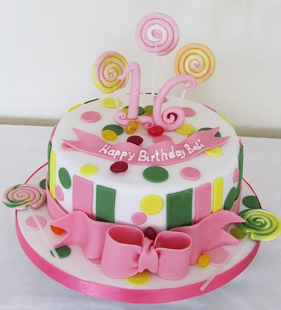 Sweet 16 Cake - Cake by Just Because CaKes