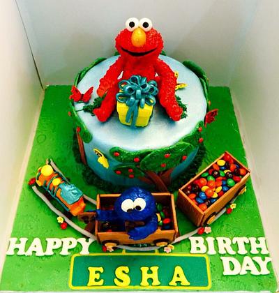 Sesame Street Train  - Cake by Tiers of joy 