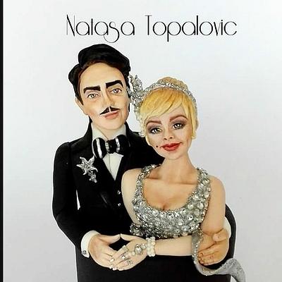 Wedding topper inspired by Great Gatsby  - Cake by Natasa Topalovic