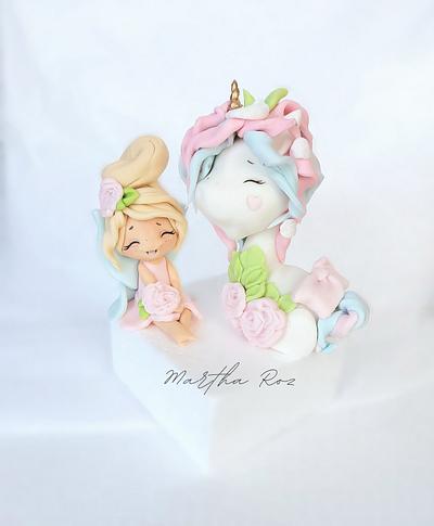 Fairy and Unicorn  Cake Decoration  - Cake by Martha Roz