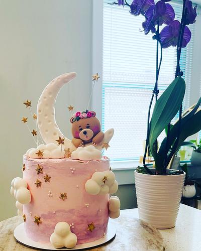 Bear On The Moon  - Cake by CybelleT