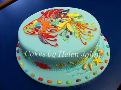 Quilling  - Cake by helen Jane Cake Design 