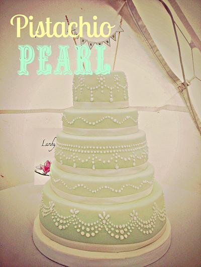 Pistachio Pearl Drop - Cake by Sophisticakes-Falmouth