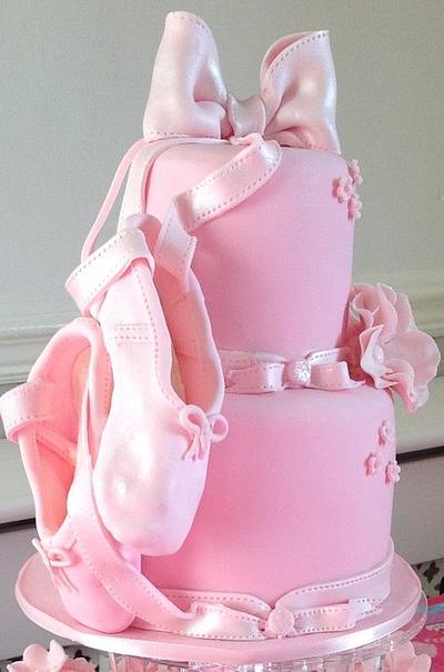 Ballet Shoes - Cake by Samantha's Cake Design