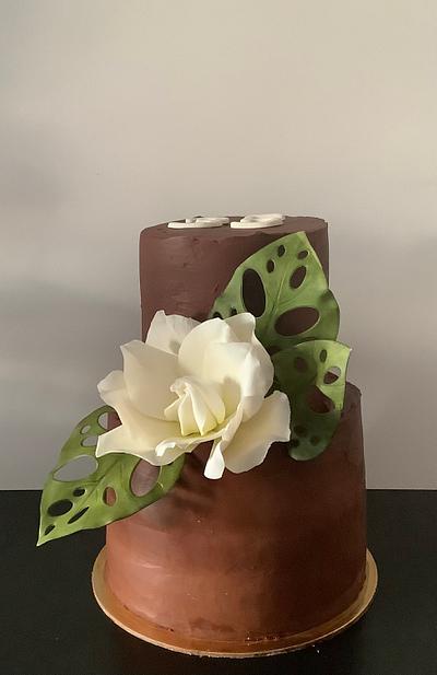 Cake with gardenia flower - Cake by Anka