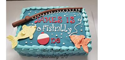 O'fishally One - Cake by Donna Tokazowski- Cake Hatteras, Martinsburg WV