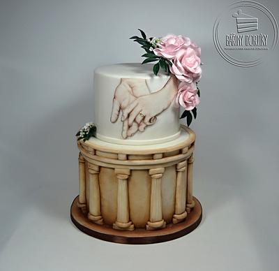 Romantic wedding cake - Cake by cakeBAR