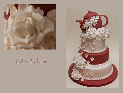 Quirky Rose Kisses - Cake by Cakes by Nina Camberley
