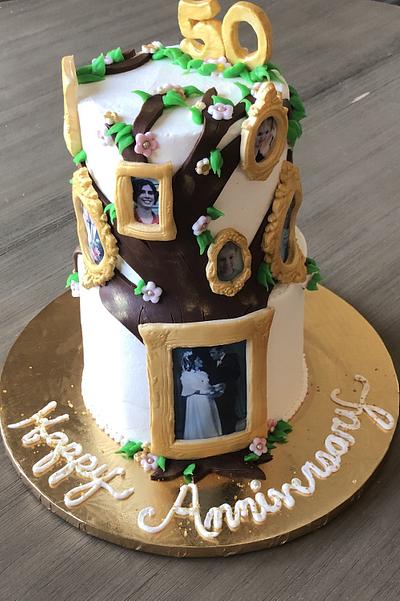 50th Wedding Anniversary - Cake by MerMade