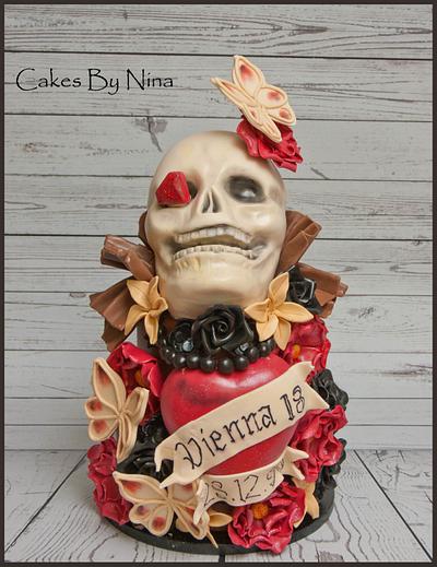 The Skull's Hidden Gem - Cake by Cakes by Nina Camberley