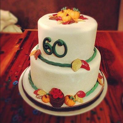 Autumn Birthday Cake - Cake by Becky Pendergraft