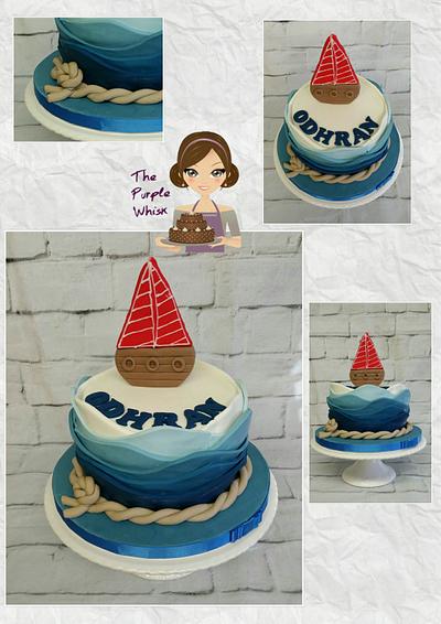 Nautical theme 1st birthday cake  - Cake by Rachel The Purple Whisk 