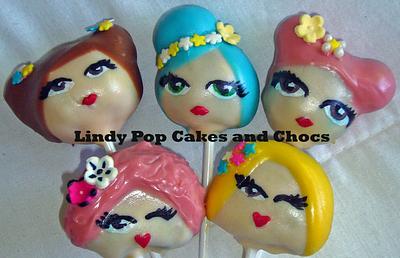 Colourful Hair! - Cake by LindyPop Cakes and Chocs