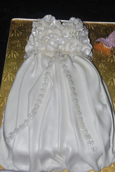 Christening Gown Cake - Cake by divasdelites