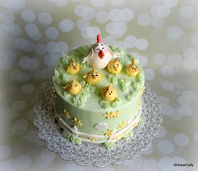 Chicken birthday cake. - Cake by Sweet Dreams by Heba 