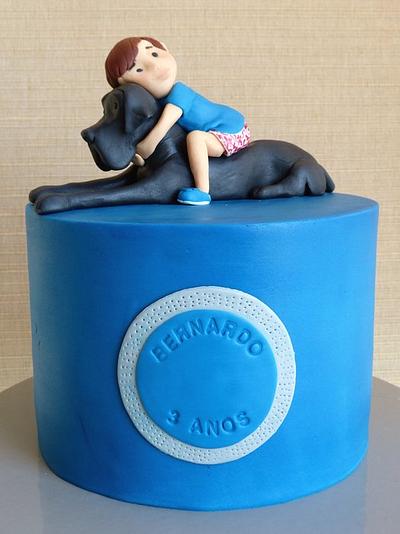 Kid loves dog - Cake by Margarida Abecassis
