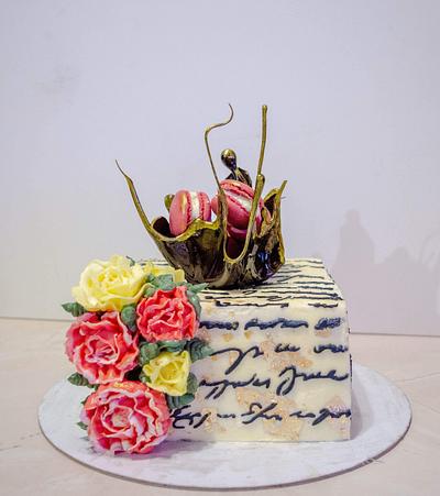 Cake with buttercream flowers. - Cake by TortIva
