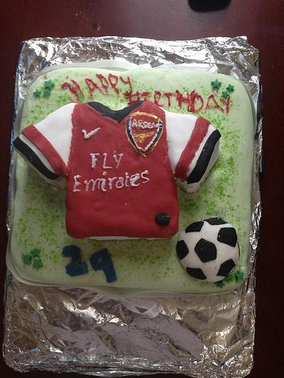 first football shirt cake - Cake by sumbi