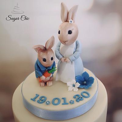 × Peter Rabbit Christening Cake × - Cake by Sugar Chic
