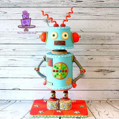 ROBBIE the Robot for Sweet Magazine - Cake by Violet - The Violet Cake Shop™