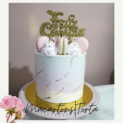 Macarrons y torta  - Cake by Claudia Smichowski