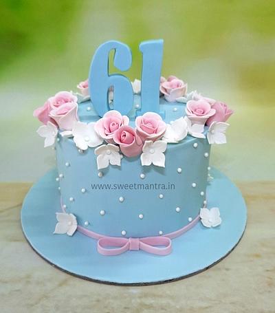 Designer cake for moms birthday - Cake by Sweet Mantra Homemade Customized Cakes Pune