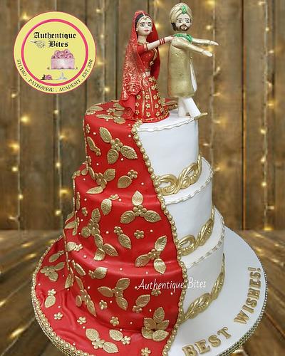 Traditional Indian Wedding Cake - Cake by Authentique Bites by Ekta & Nekta