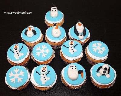 Frozen cupcakes - Cake by Sweet Mantra Homemade Customized Cakes Pune