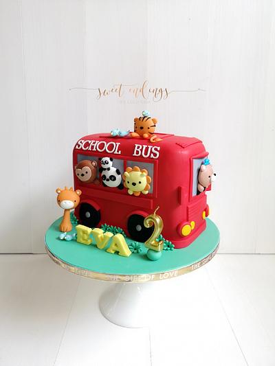 The Wheels on the Bus - Cake by Lulu Goh