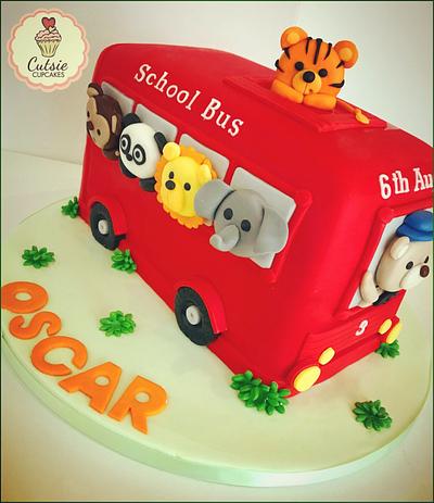 Zoo Bus Cake - Cake by Cutsie Cupcakes