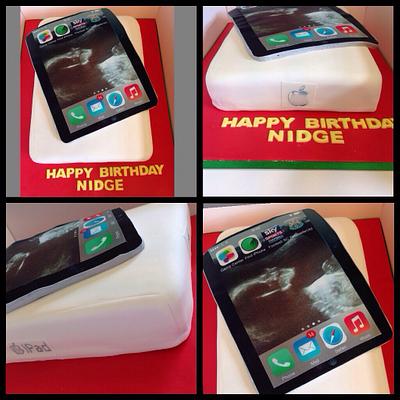 iPad baby scan cake - Cake by Kirstie's cakes