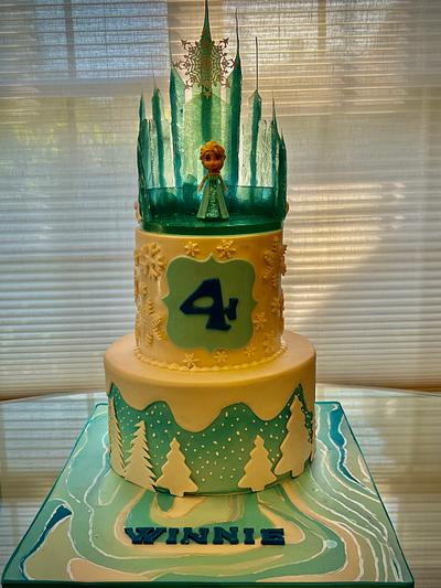 Frozen birthday - Cake by The Elusive Cake Company