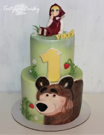 Masha and the bear  - Cake by Cakes by Evička