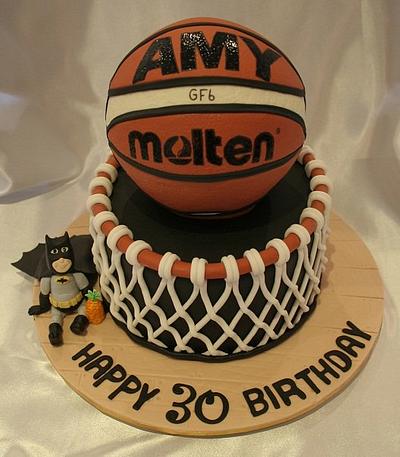 3D basketball cake - Cake by Michelle Amore Cakes